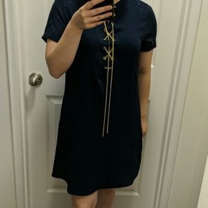 Michael Kors dark blue/navy chain dress